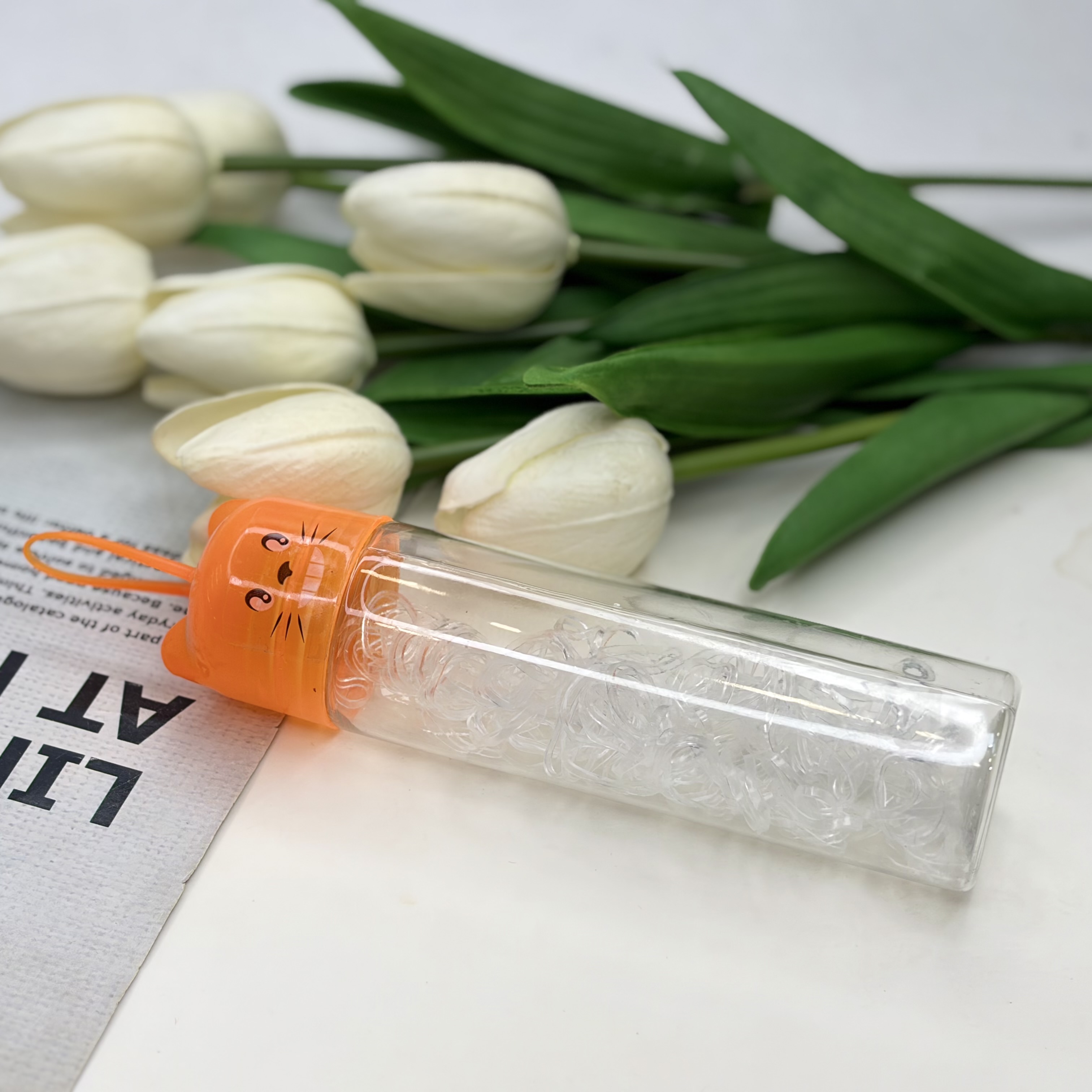 پک کش چهل گیس رنگ شفاف استوانه ای ضخیم