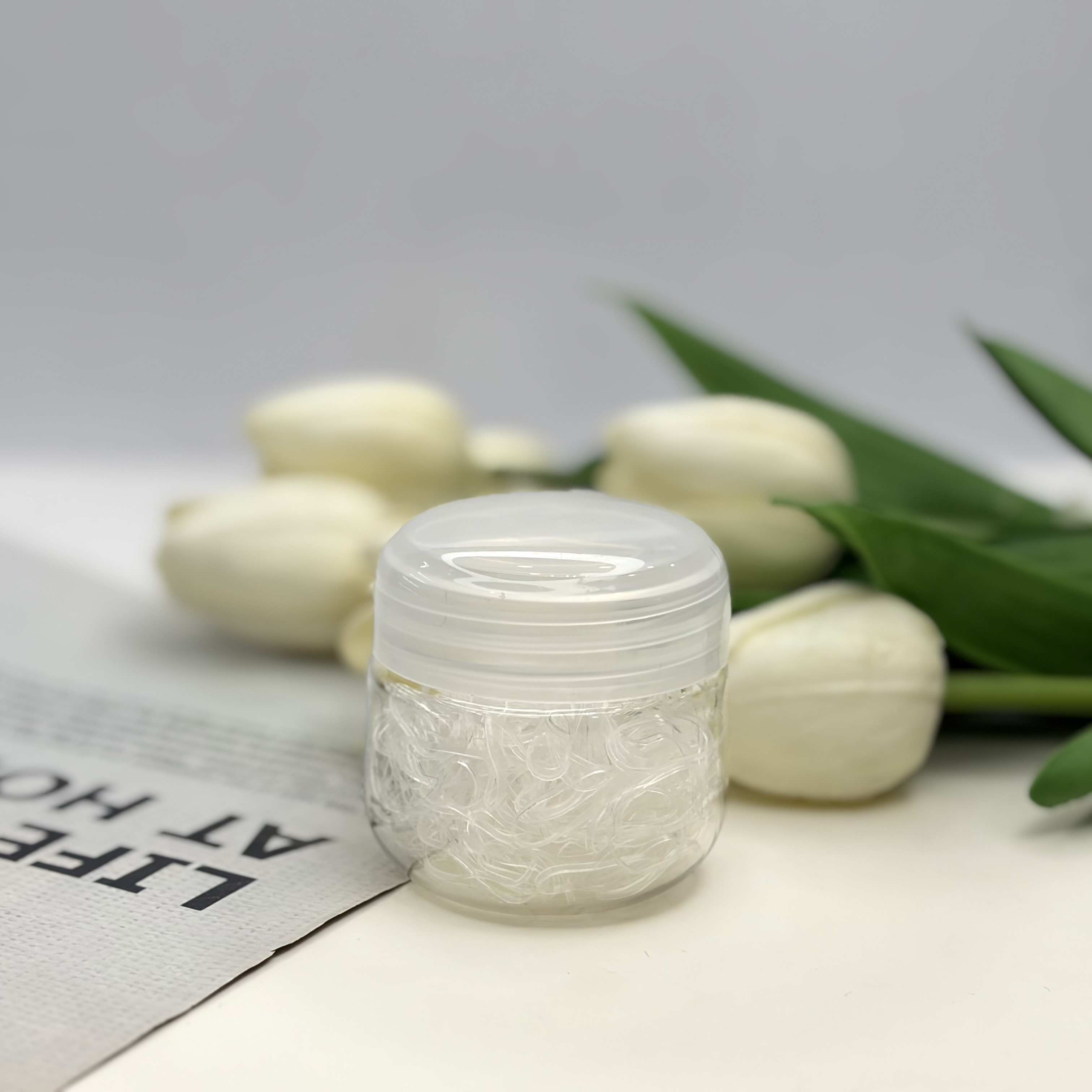 پک کش چهل گیس رنگ شفاف نیمه ضخیم ظرف دربدار