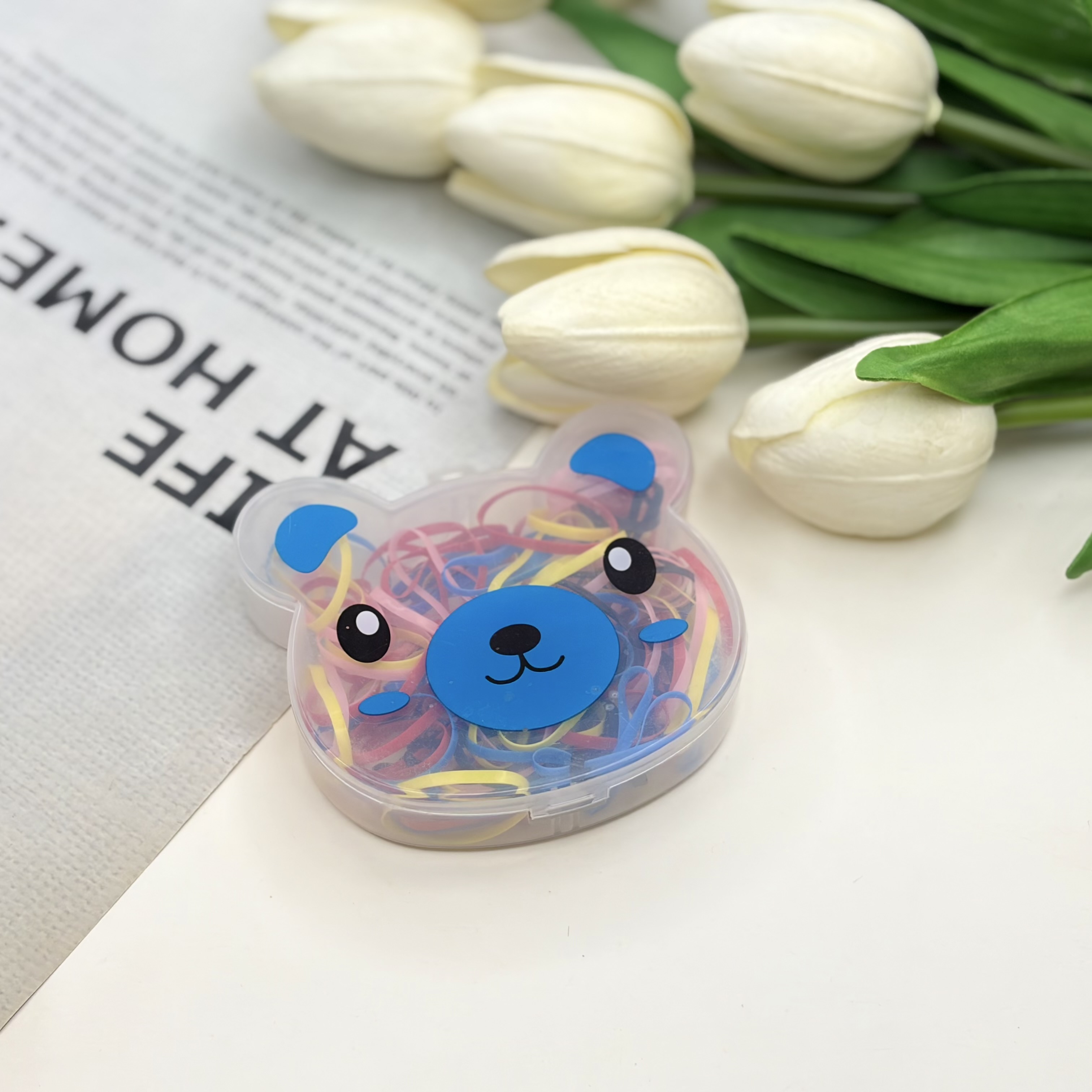 پک کش چهل گیس رنگی رنگی ضخیم طرح خرسی