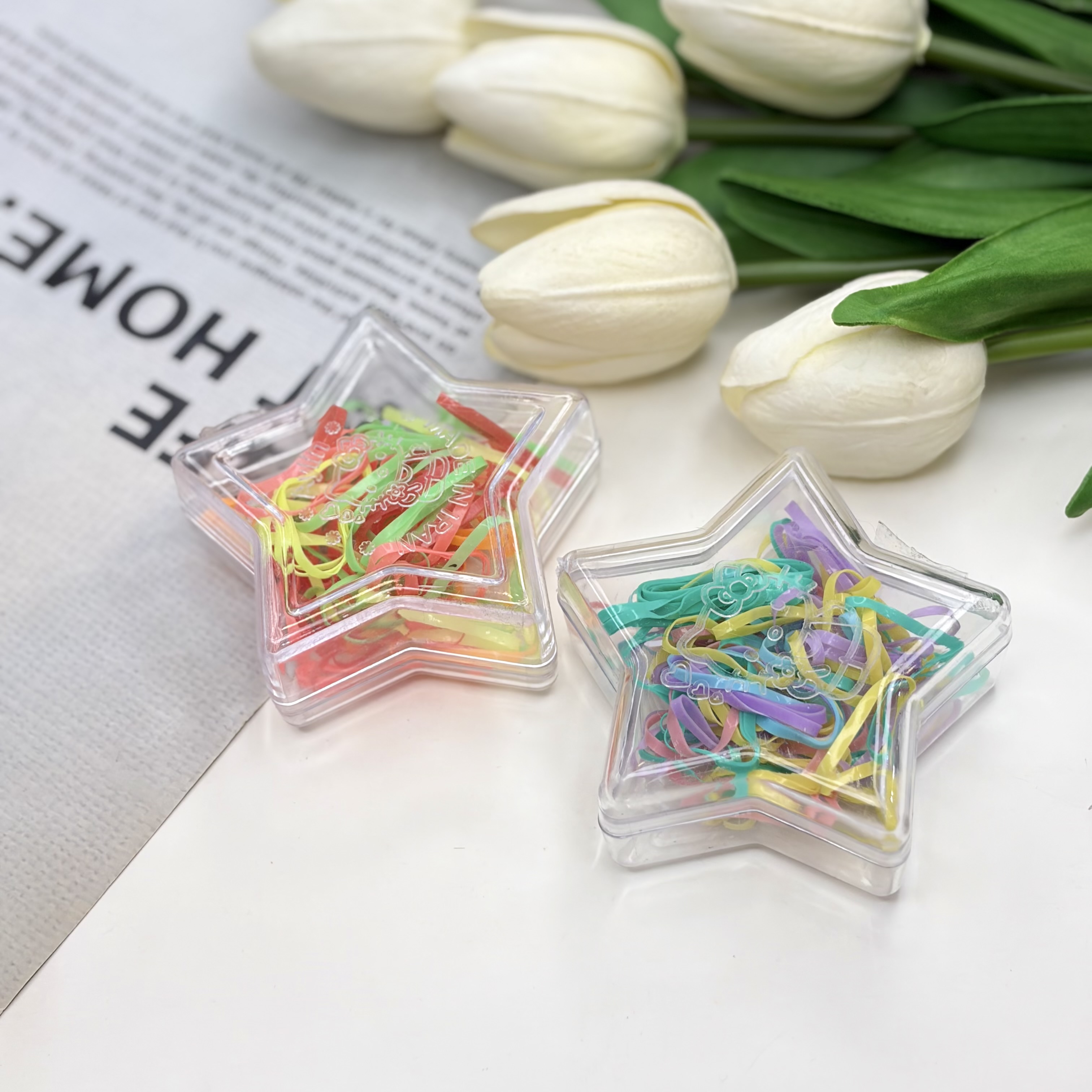 پک کش چهل گیس رنگی رنگی ضخیم طرح ستاره