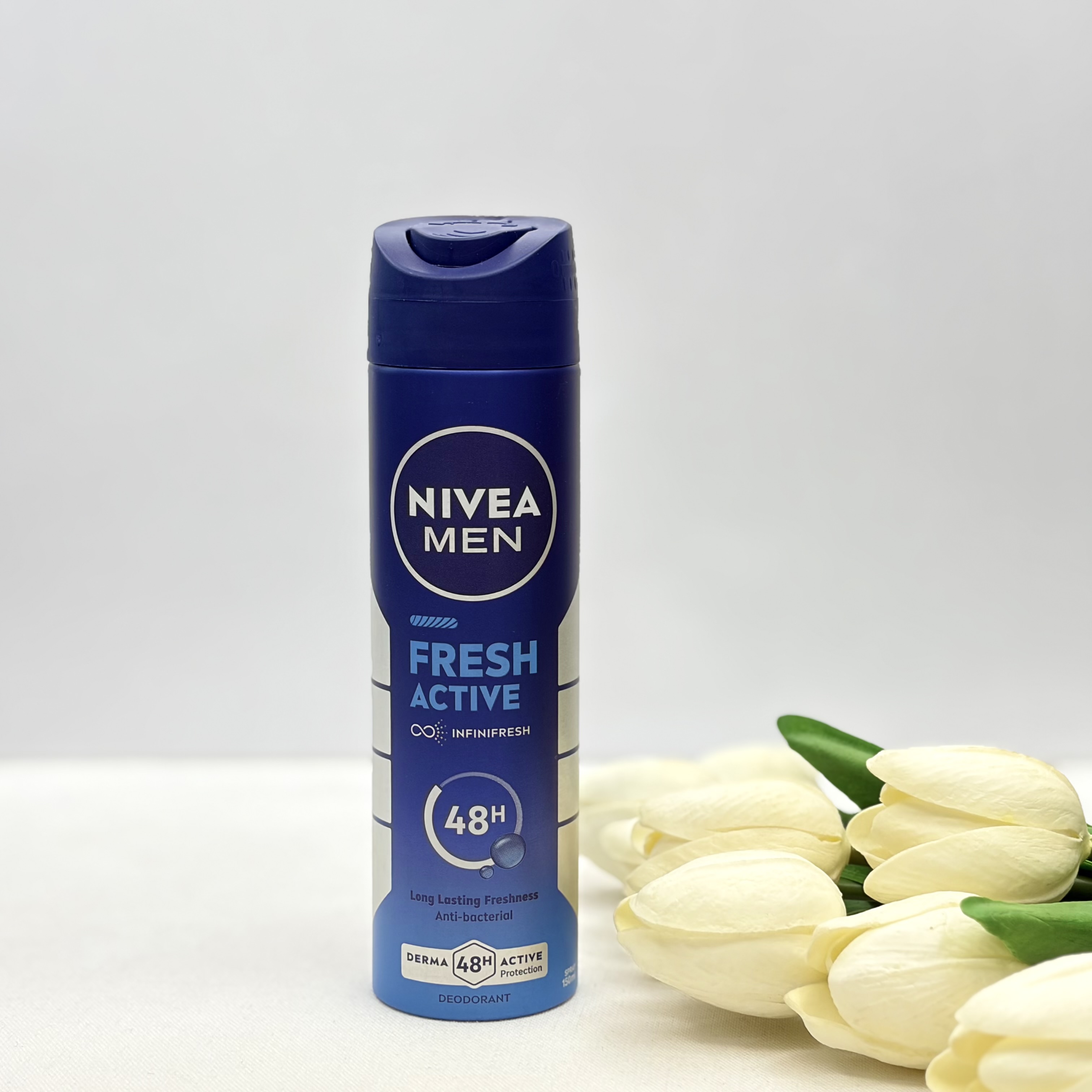 اسپری دئودرانت بدن مردانه رایحه FRESH ACTIVE ماندگاری ۴۸ساعت ۱۵۰میل