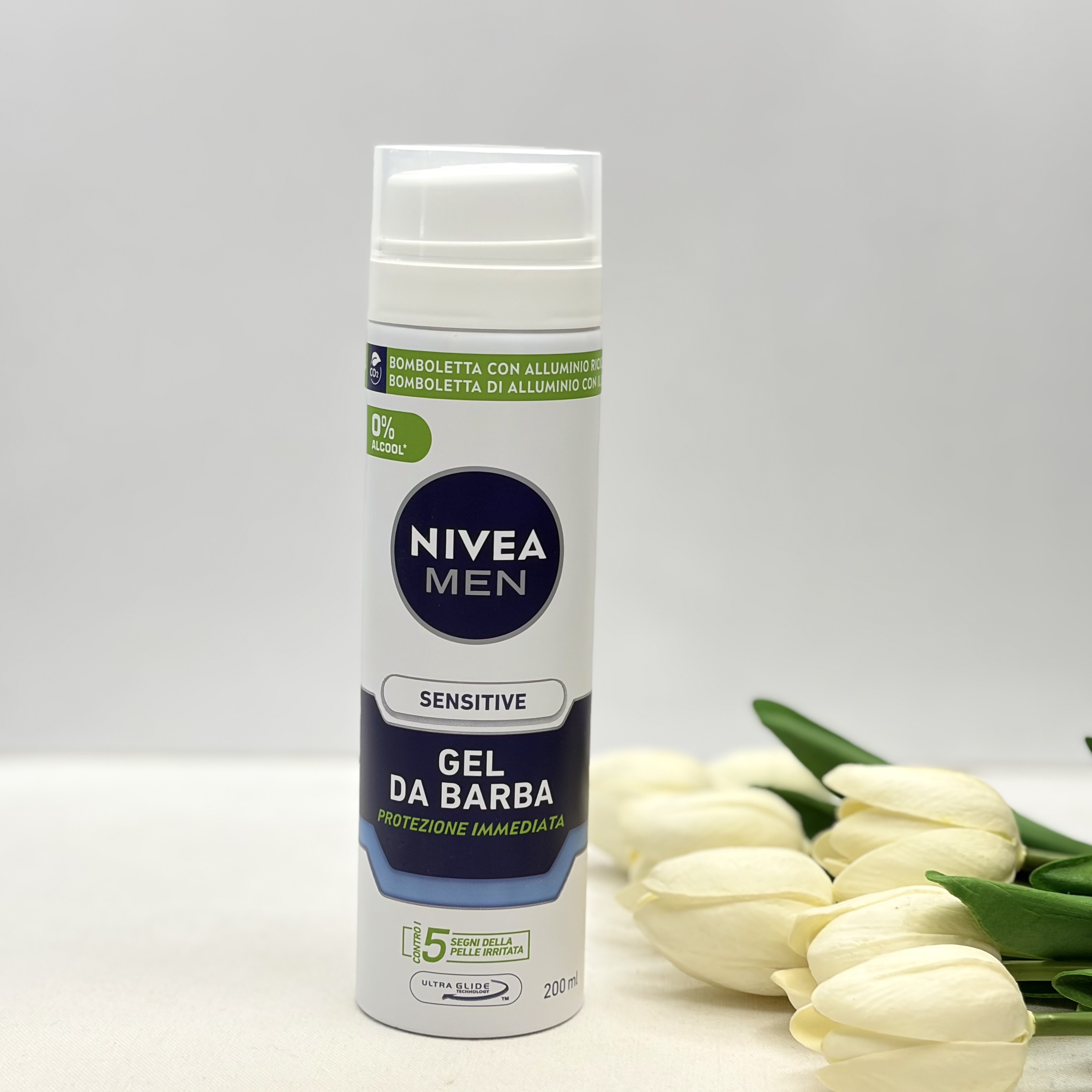 افترشیو ژلی صورت آقایان DA BARBAمدل sensitive حجم 200میل
