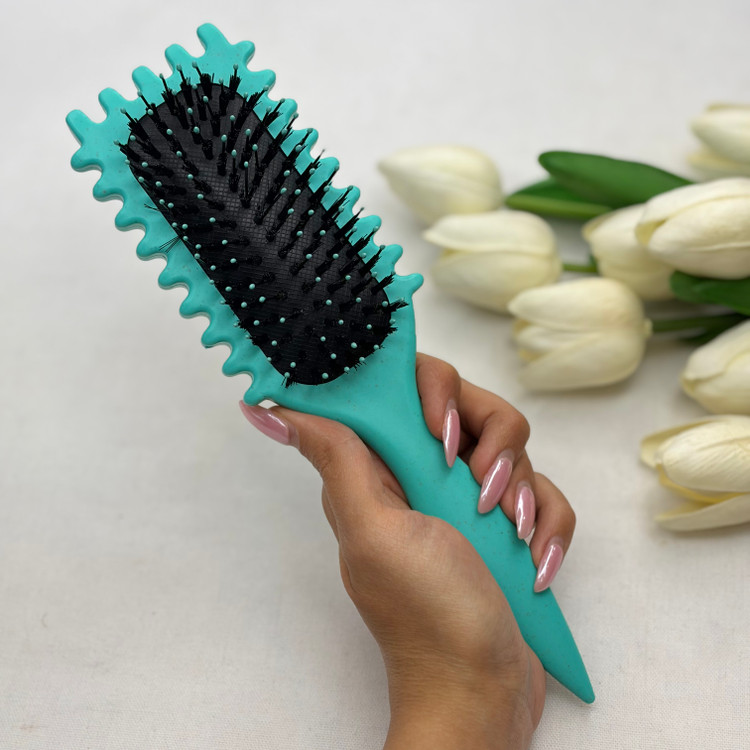 برس دم باریک باونس کرل BOUNCE CURL مستطیل متوسط پشت ساده استایل موی صاف و فر و اکستنشن و گره باز کن کیفیت اصلی