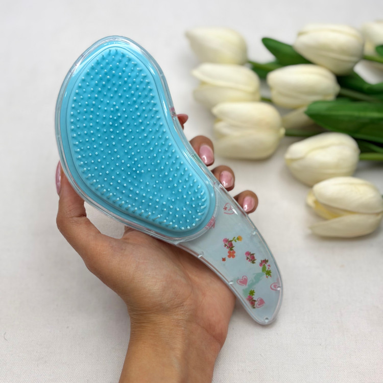 برس مو گره بازکن انواع موی صاف و فر و اکستنشن مدل آکواریومی