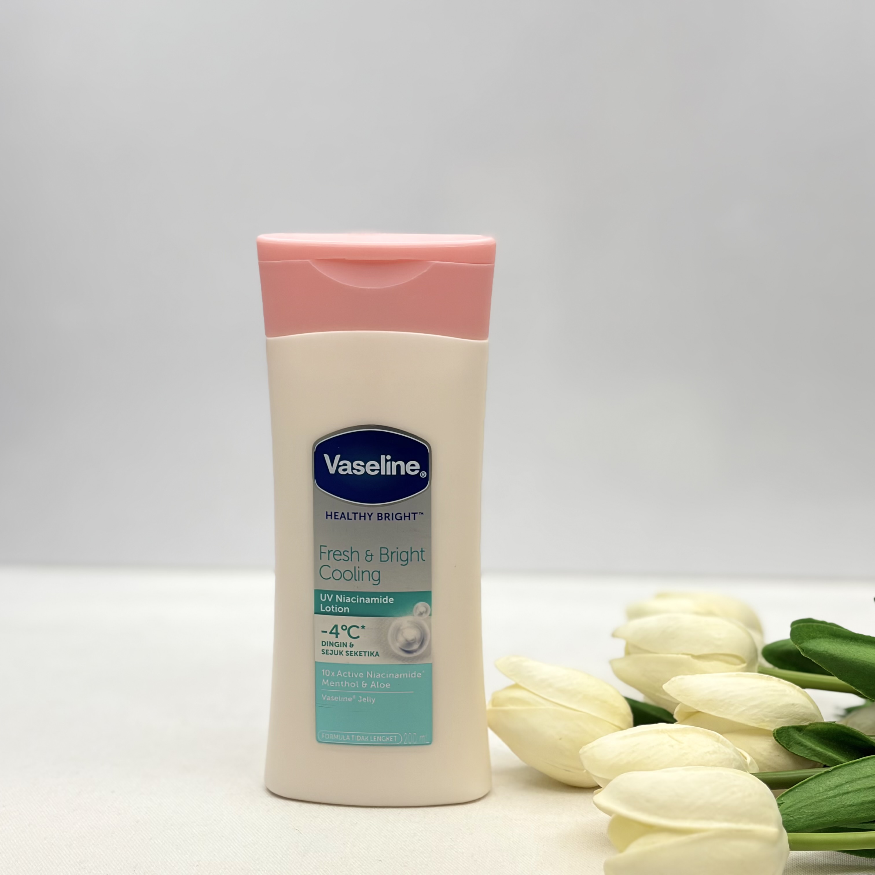 لوسین بدن مدل HEALTHY BRIGHT (fresh & bright cooling)حجم ۲۰۰میل روشن کننده و خنک کننده پوست مناسب بعد از آفتاب و سولار