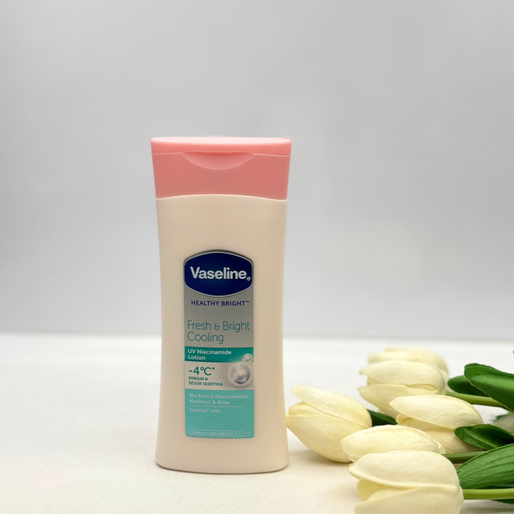 لوسین بدن مدل HEALTHY BRIGHT (fresh & bright cooling)حجم ۲۰۰میل روشن کننده و خنک کننده پوست مناسب بعد از آفتاب و سولار