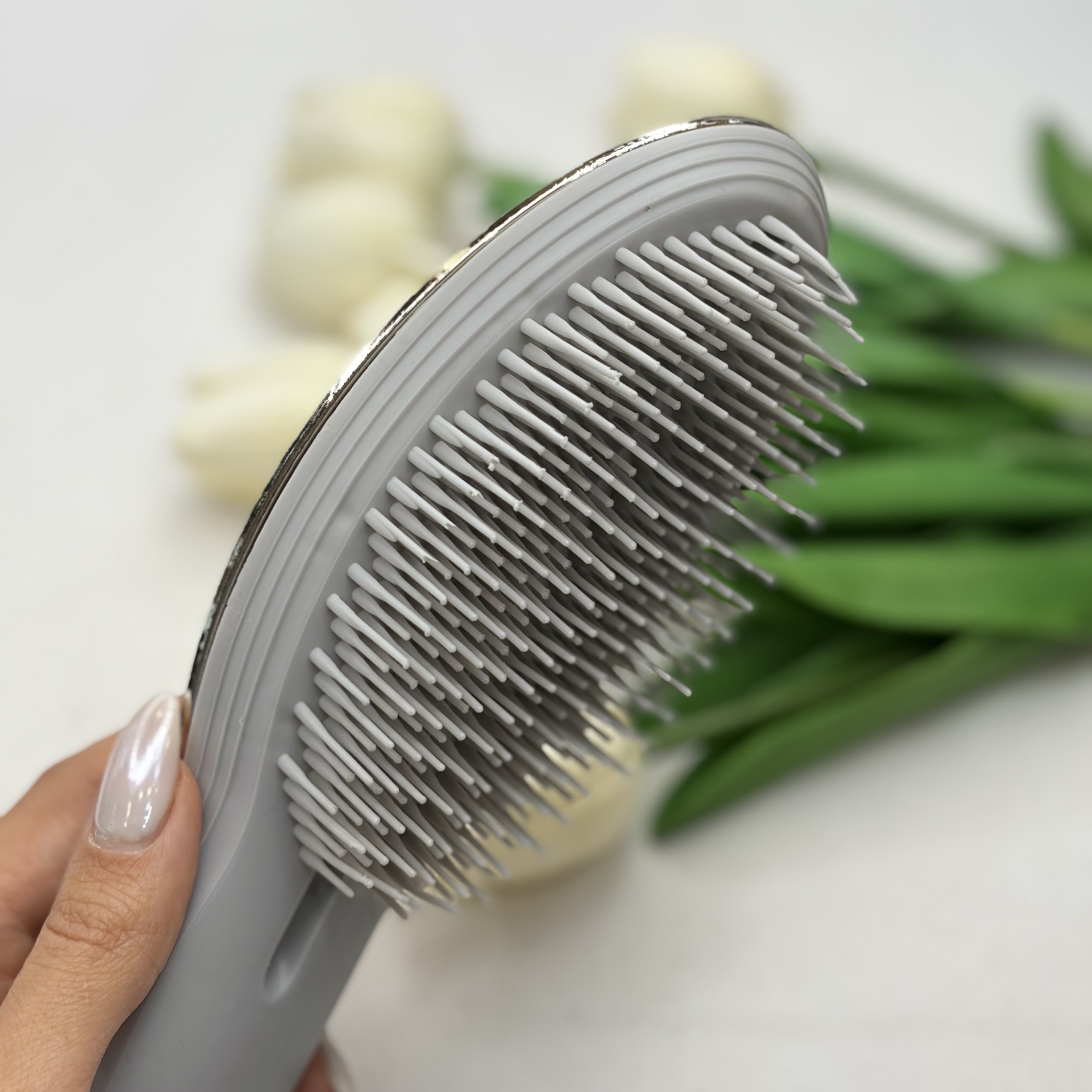 برس گره باز کن و ضد وز دو رنگ کروم تنگل تیزر مدل THE ULTIMATE STYLER