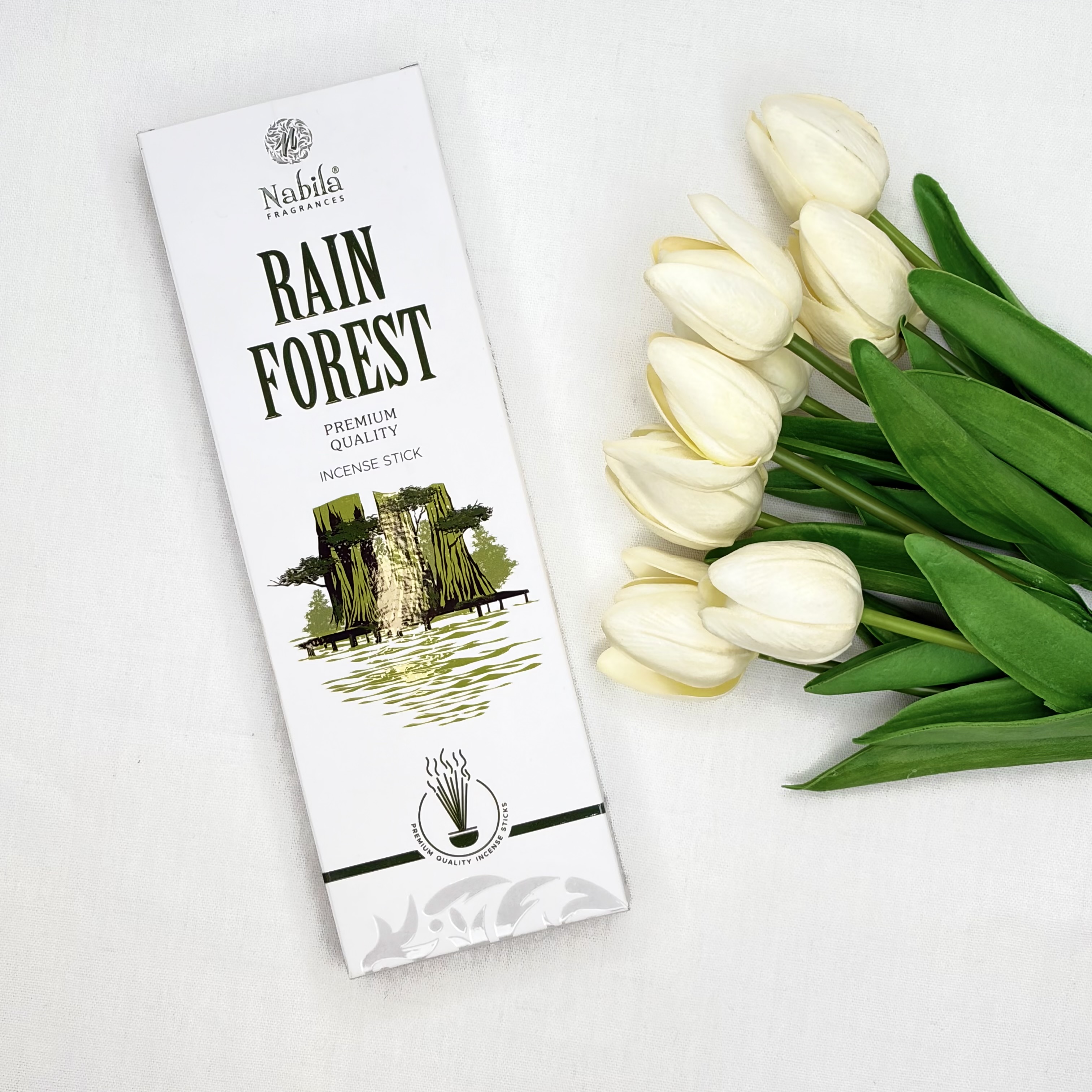عود دست ساز رایحه RAIN FOREST جنگل بارانی ۹۰ گرمی نابیلا