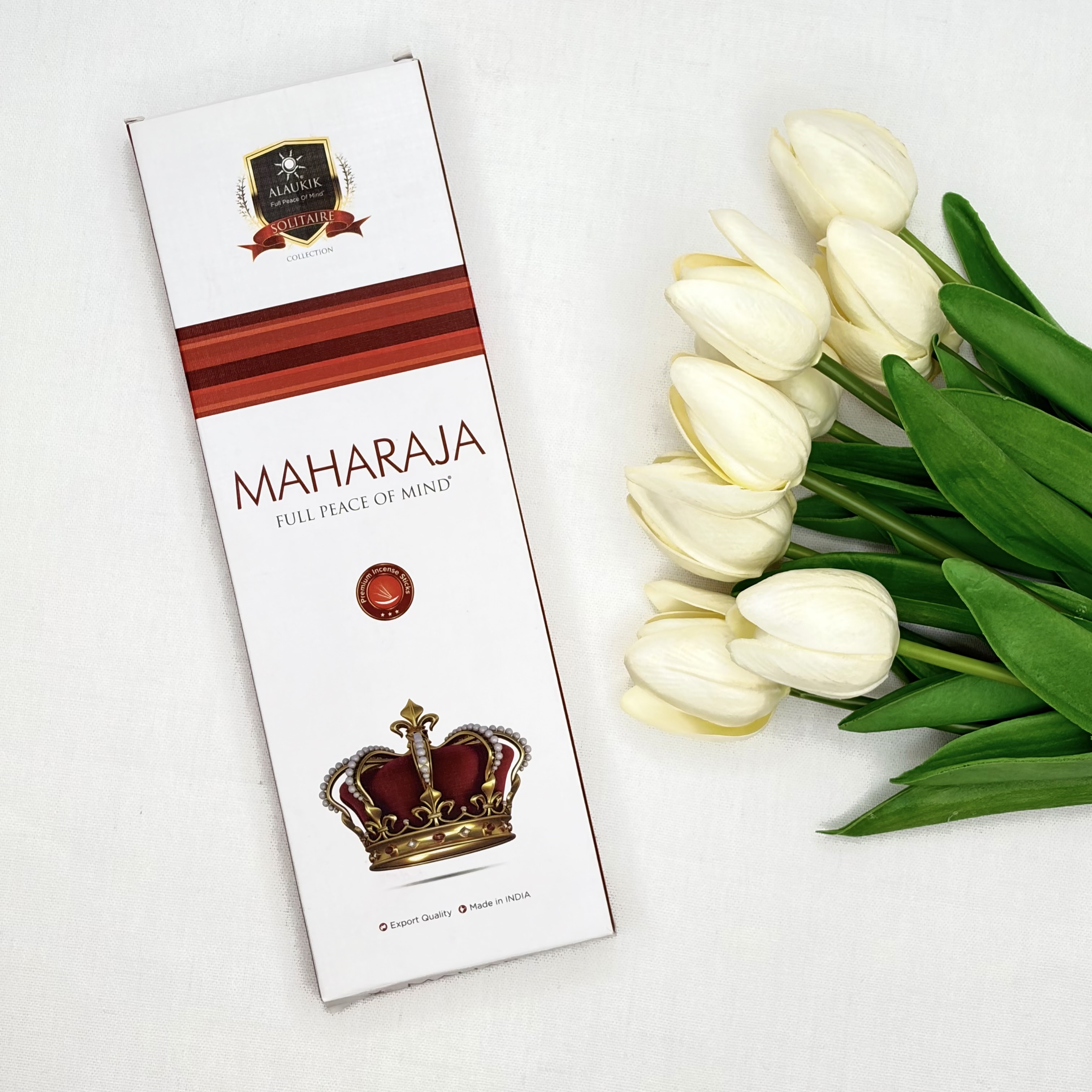 عود دست ساز رایحه MAHARAJA مهاراجا ۹۰ گرمی برند آلوکیک ALAUKIK