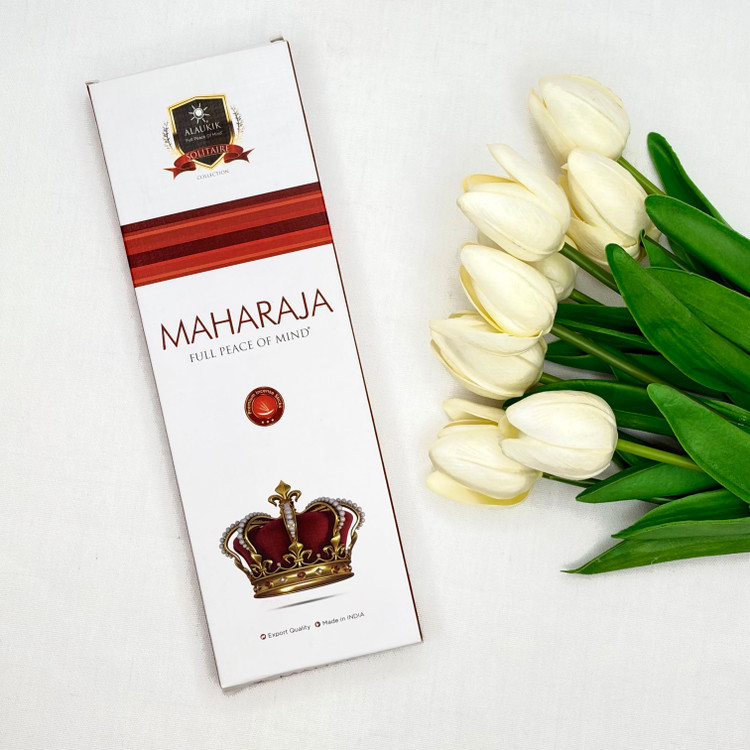 عود دست ساز رایحه MAHARAJA مهاراجا ۹۰ گرمی برند آلوکیک ALAUKIK