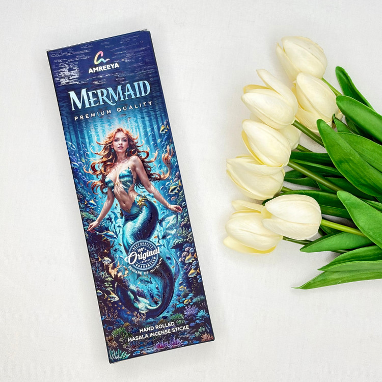 عود دست ساز رایحه MERMAID مرمید پری دریایی ۵۰ گرمی برند AMREEYA آمریا