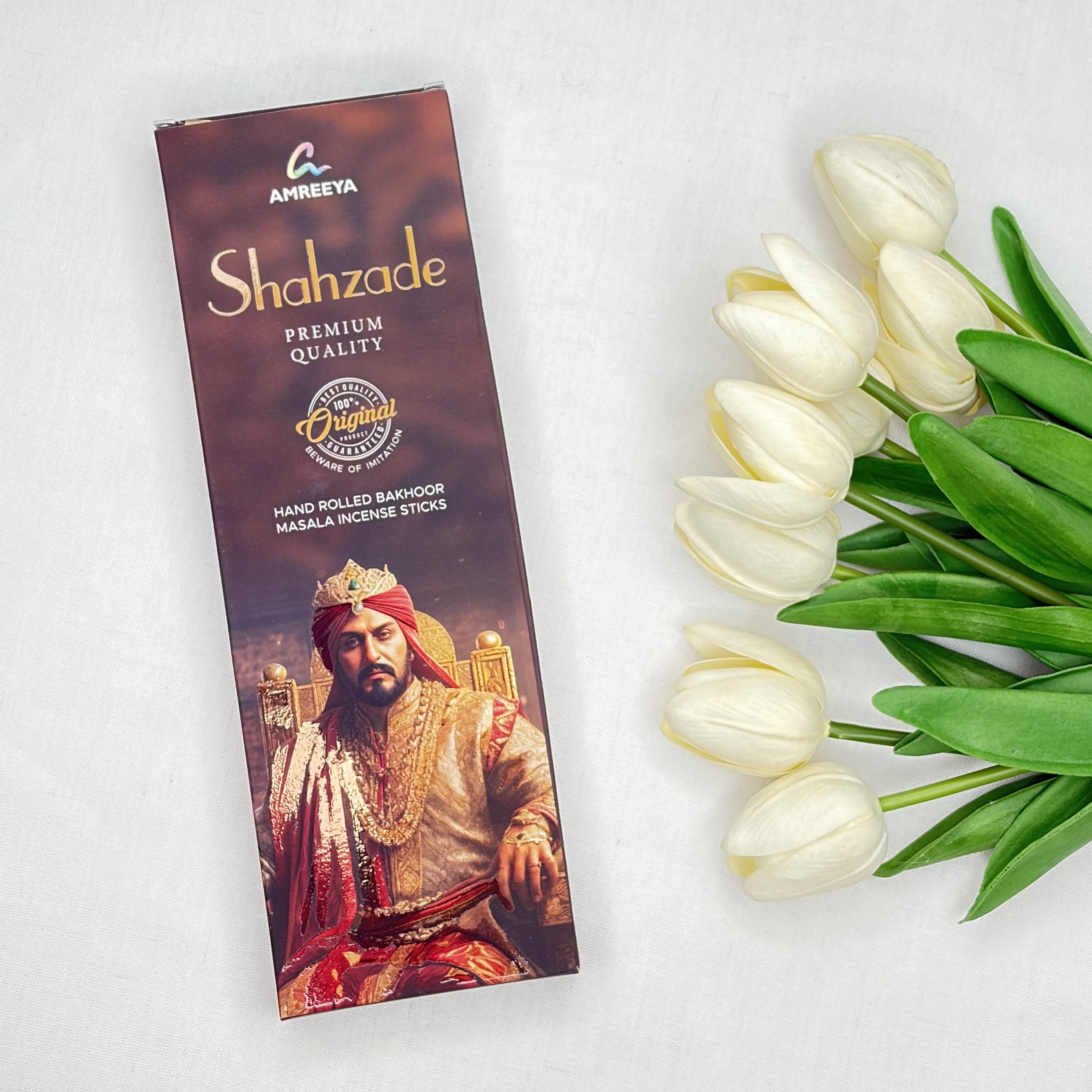 عود دست ساز رایحه SHAHZADE شاهزاده ۵۰ گرمی برند AMREEYA آمریا