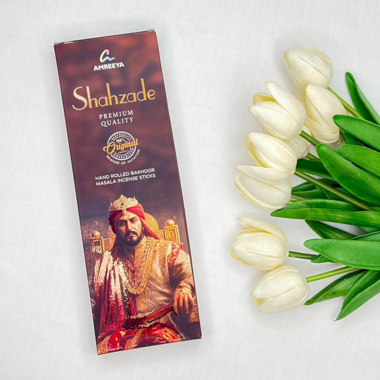 عود دست ساز رایحه SHAHZADE شاهزاده ۵۰ گرمی برند AMREEYA آمریا