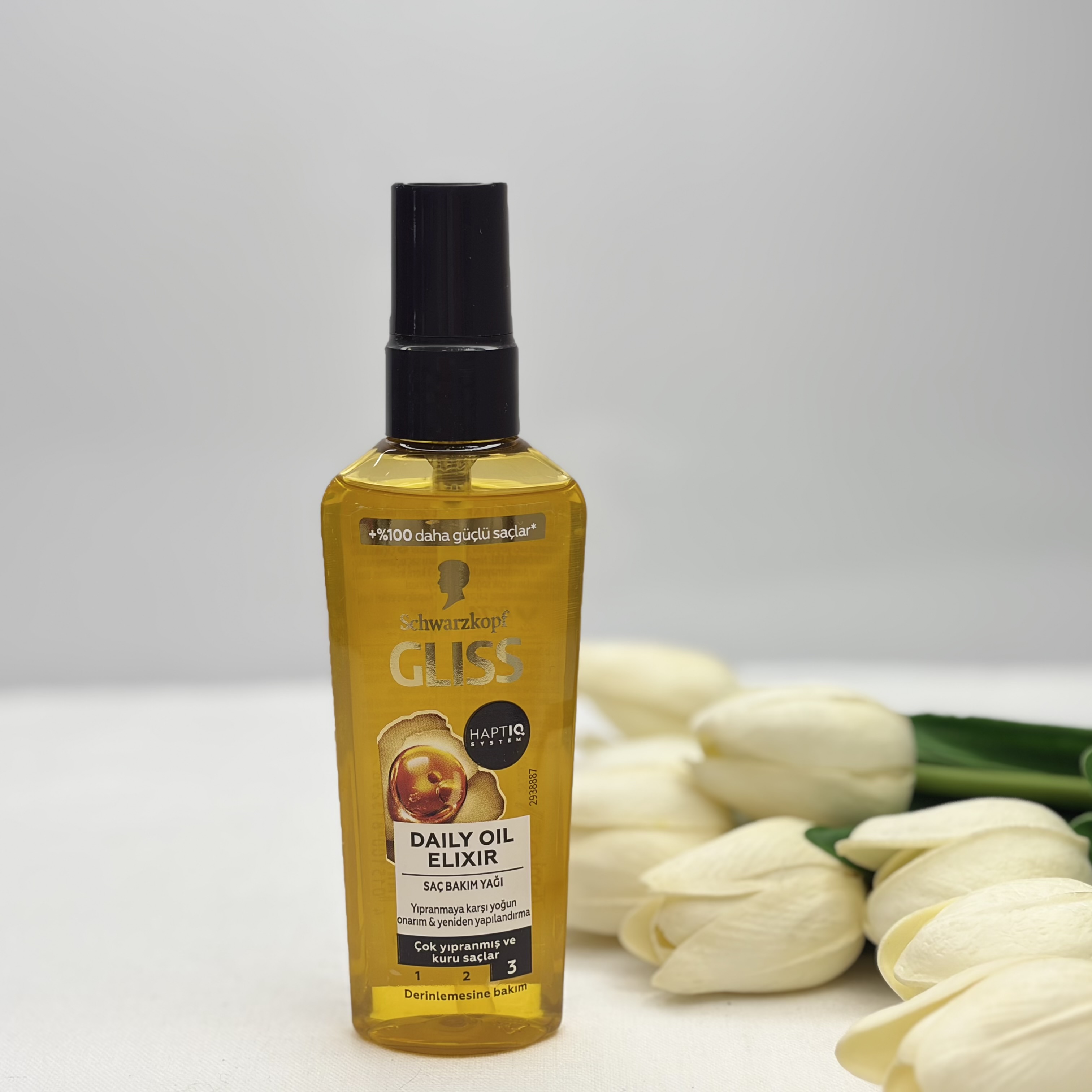 روغن مو مدل Daily Oil حاوی روغن آرگان و ویتامین E مناسب انواع مو و حجم 75 میل، درخشان‌کننده و ترمیم‌کننده موهای خشک و آسیب‌دیده