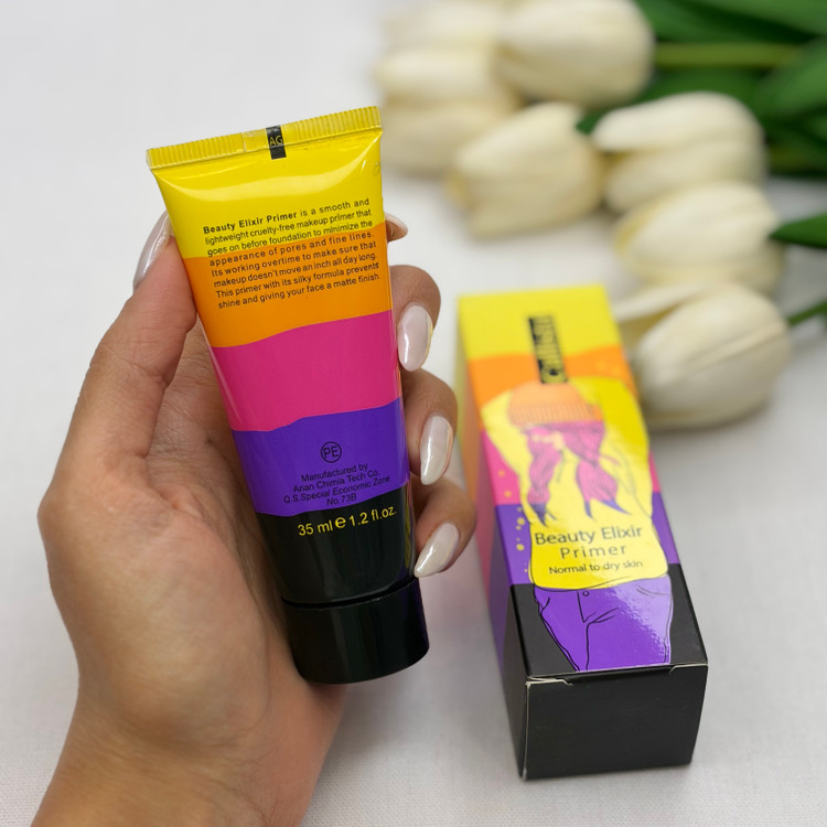 پرایمر کالیستا مدل beauty elixir بافت سبک و ابریشمی، جلوه مات، پوشاننده خطوط و لکها، حجم 35 میل
