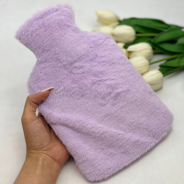 کیسه آب گرم طرح کرومی فانتزی پینترستی رنگ بنفش یاسی