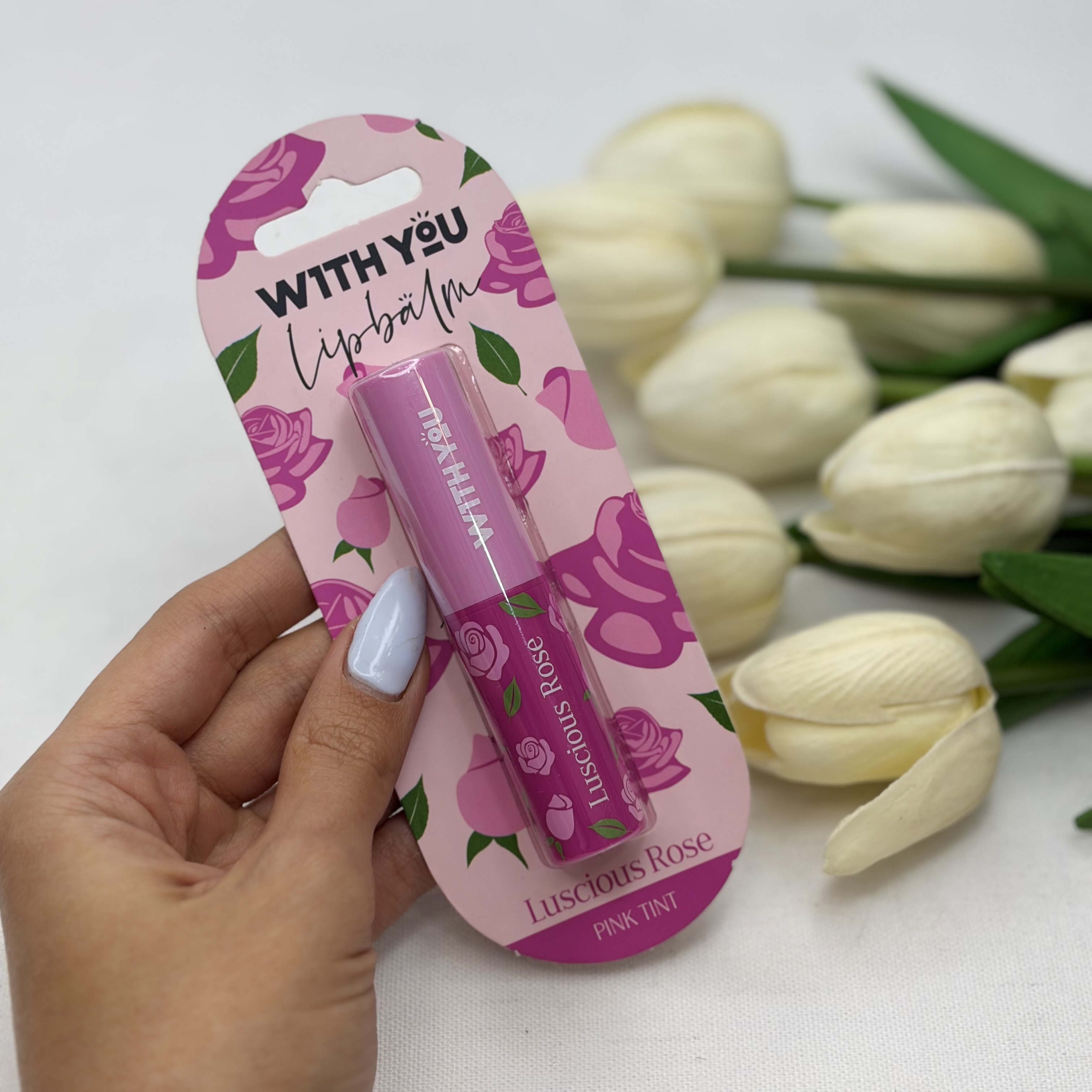 بالم لب رایحه گل Luscious Roseبرند ویت یو WITH YOU
