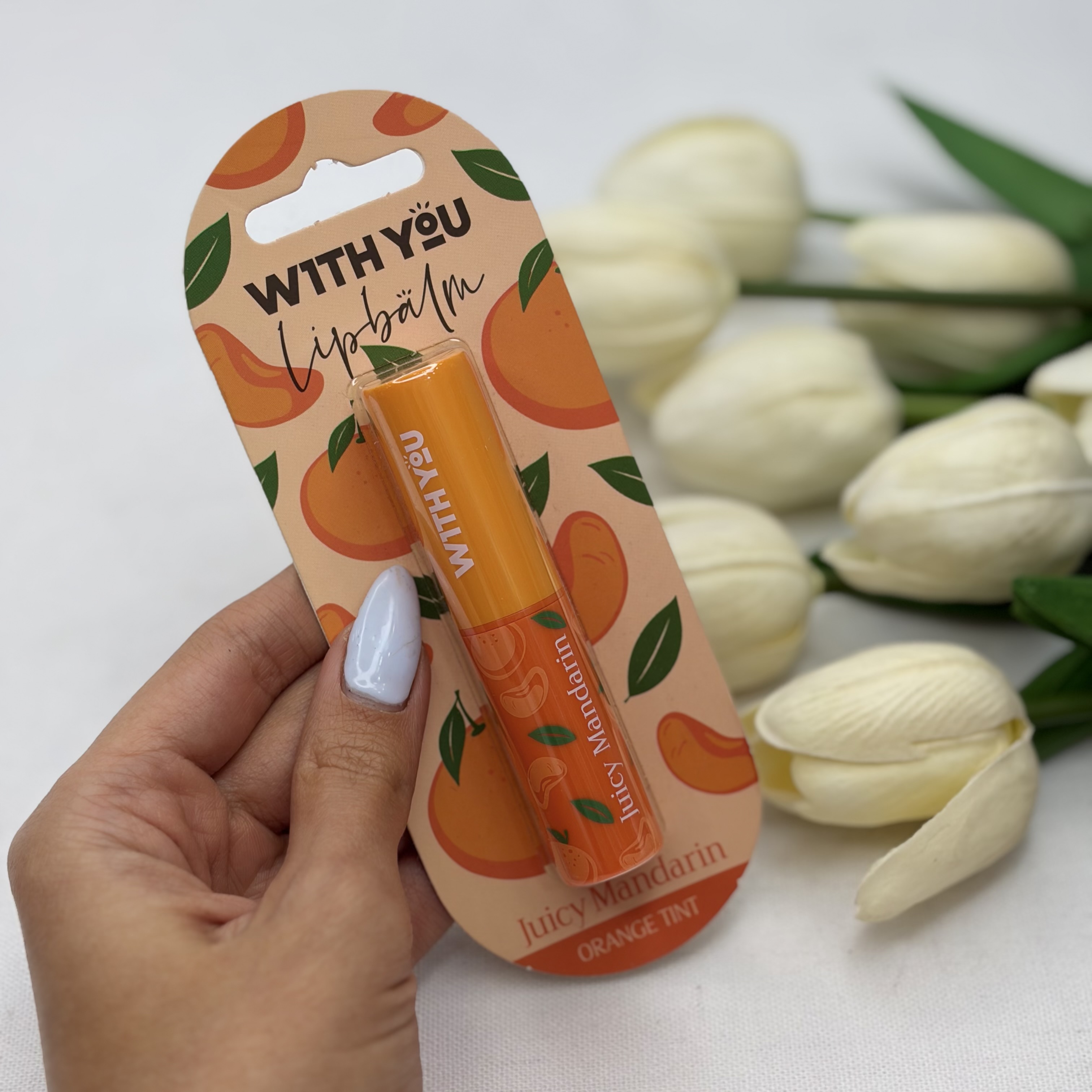 بالم لب رایحه ماندارین Juicy Mandarinبرند ویت یو WITH YOU