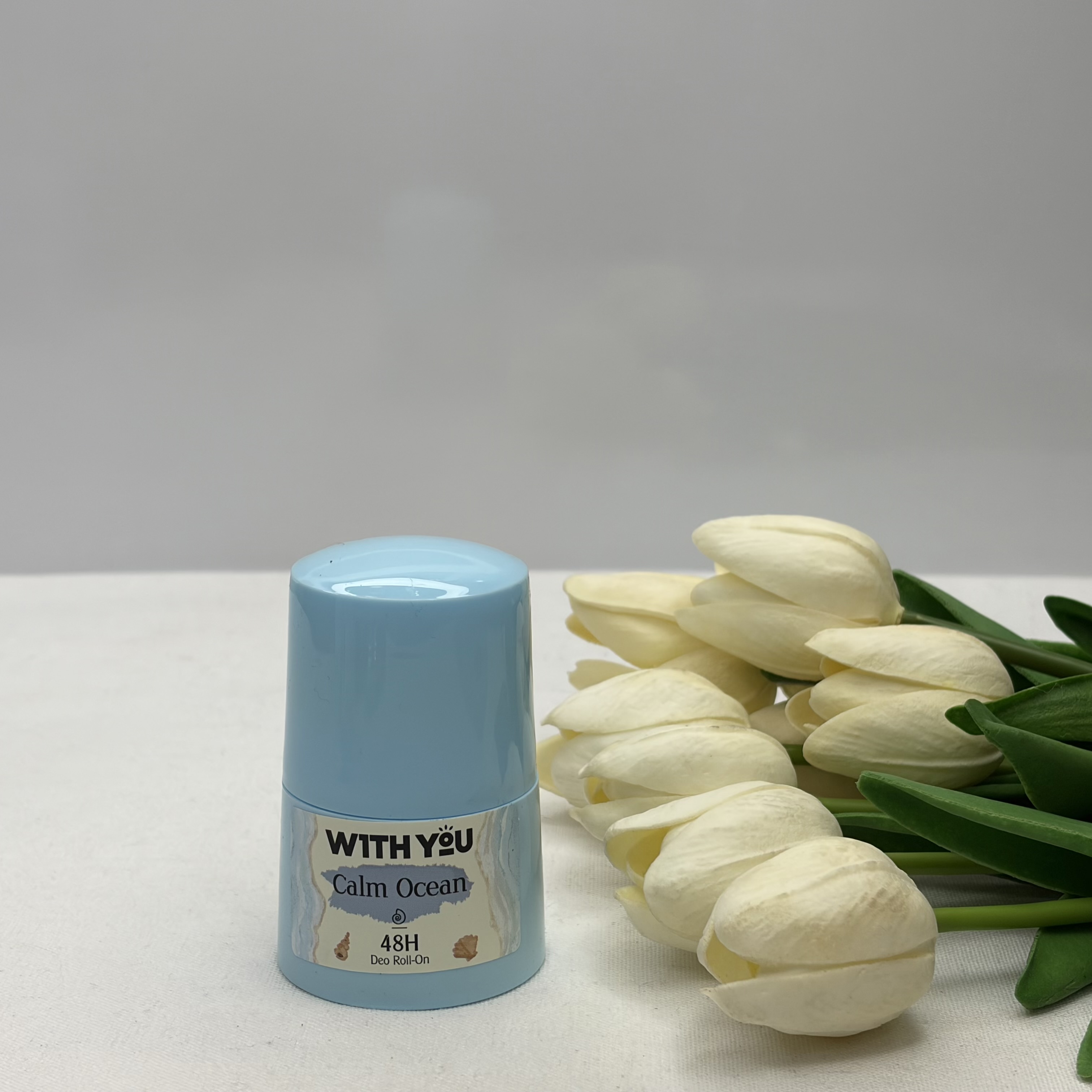 مام رول ضد تعریق دئودورانت زنانه ویت یو مدلCalm Ocean حجم 50 میل 48 ساعته دارای گلیسیرین