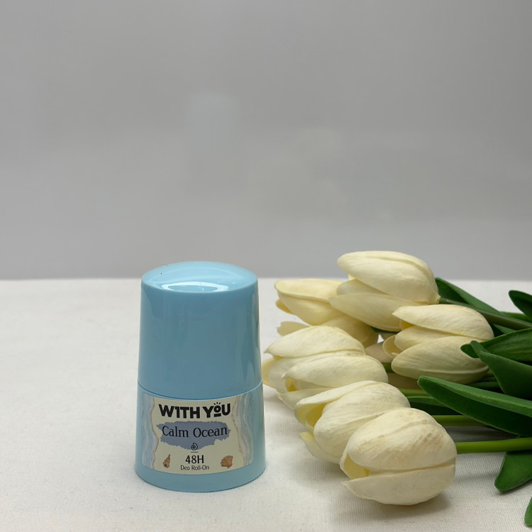 مام رول ضد تعریق دئودورانت زنانه ویت یو مدلCalm Ocean حجم 50 میل 48 ساعته دارای گلیسیرین